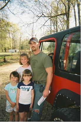 my son Kevin and his daughters at the farm