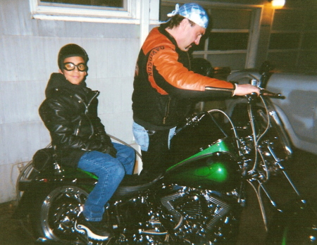 Young Eli's 1st Bike ride with Uncle Hans