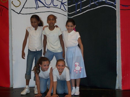 My daughter at her 50s dance 2007