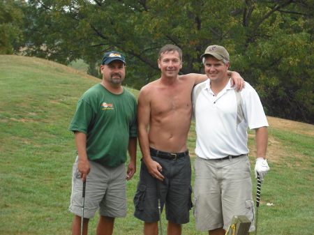 Matt, Doug, and Kevin golfing at VCC