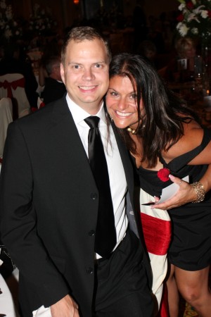 Me with co-worker at the WICT Ruby Red Ball