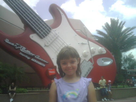 Julie at Aerosmith Rockin' Rollercoaster