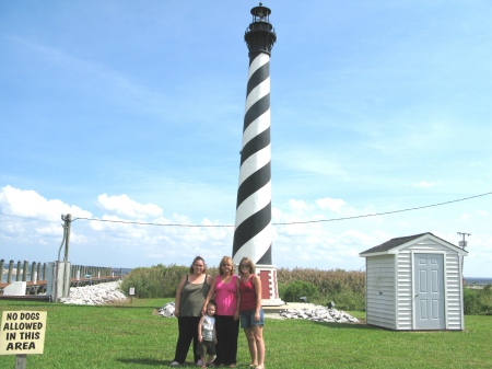 The girls and I at the Outer Banks.