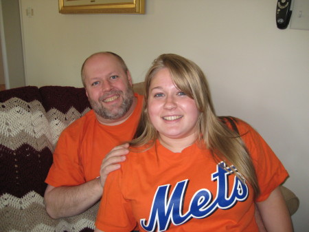 with #1 daughter - all Mets fans