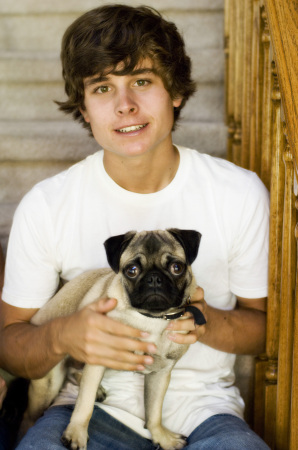 Michael and Bosley (the dog)