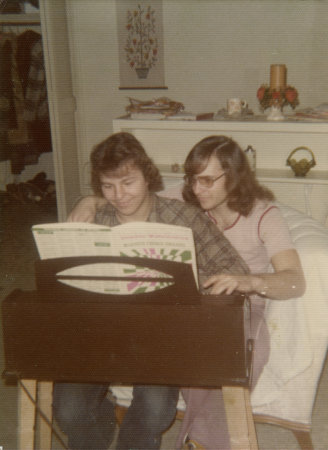 Glen Roehr and me, 1976