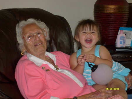 Alexis and Sofia Garza Great Great Grandma