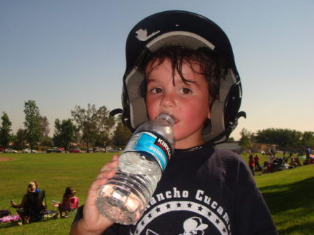 My grandson, Ryan at 3, a real slugger