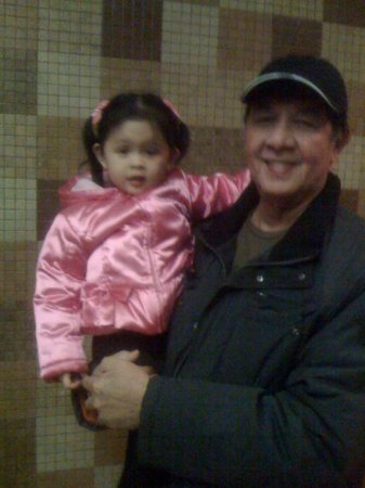 My niece Jaezelle (my only sister Jane's daughter) and my daddy
