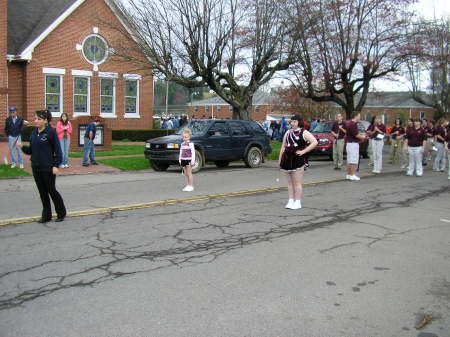 Some of my twirlers in the Baseball parade!!