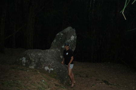 Me at Phallic Rock, Molokai HI