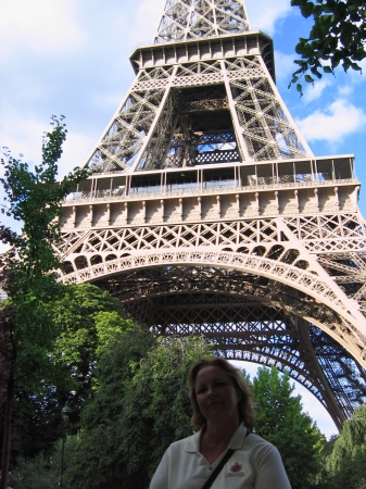 Under the Eiffel Tower in 2008