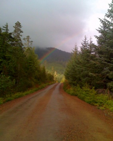 down the road a rainbow...