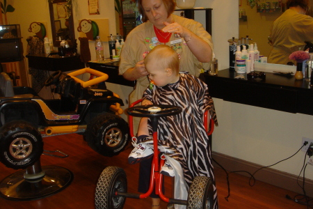 Baby's first haircut