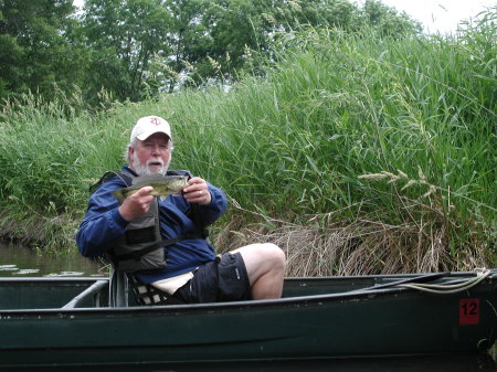 Fast Eddy Gehrke  and his fish.