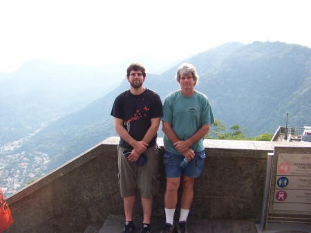 my son,Alex & husband, Eric in Rio