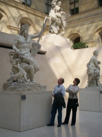 Cindy and Jim at the Louvre