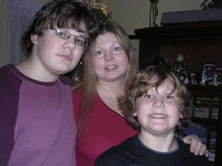 Christmas 2007 with Nick and Joey