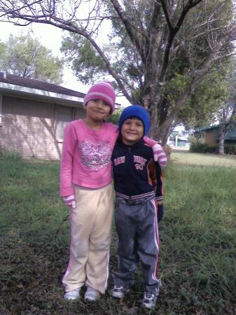 My kids Daisy (7) Ramiro (5)