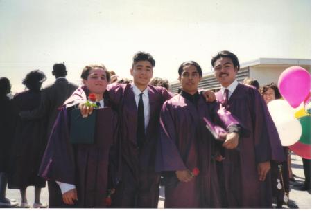 Edwin, Louie, Serafin and I at Graduation