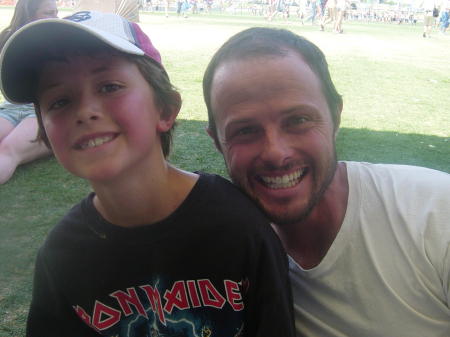 Chris and Logan at the Mile High Music Fest