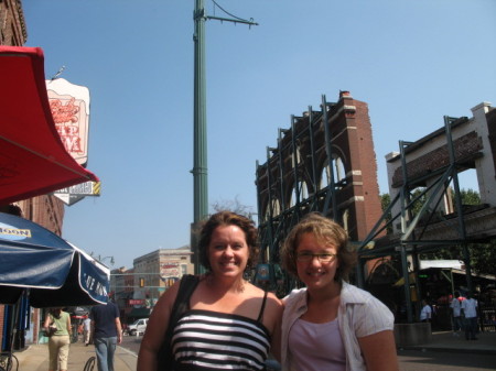 Lauren and I on Beale st.