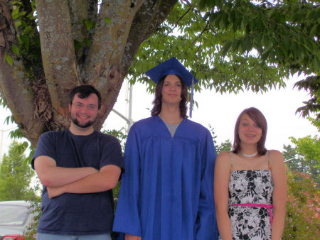 Mike Matt and Melissa at Matt's graduation