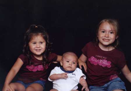 grandchildren Alyssa, Aiden  and Anna