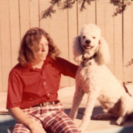 Me and my dog back in the early 70's