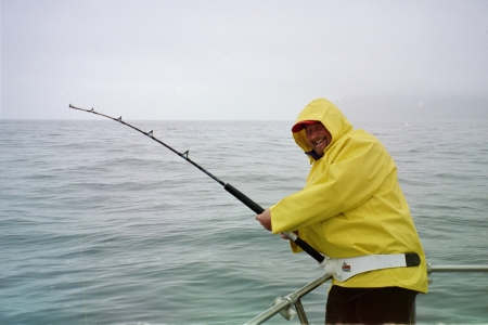 Salmon fishing in Resurrection Bay, AK