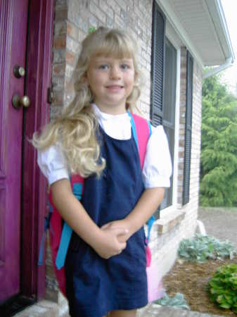 Julia's first day of school 2005