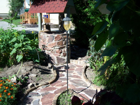 New Wishing Well and path