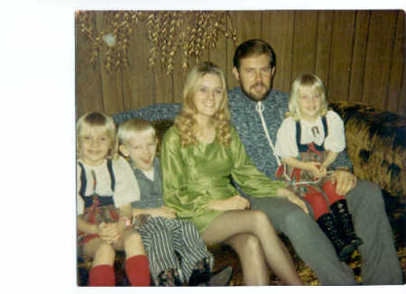 Us and our first 3 children 1971 Chelbi 1972