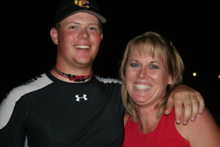 My son (Brett) & I after his baseball game.