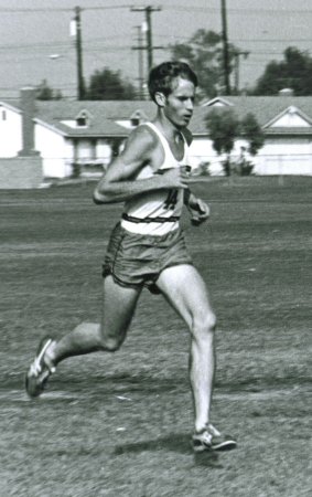 Steve Running at Los Amigos Cross Country Meet