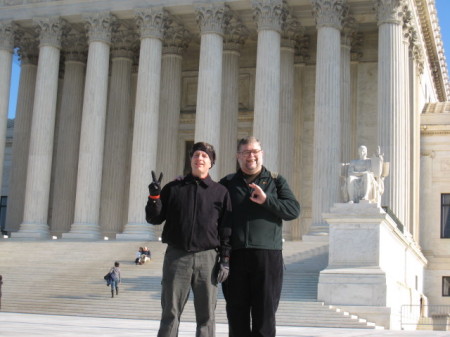 Brother Dennis and I in front of Supreme Court