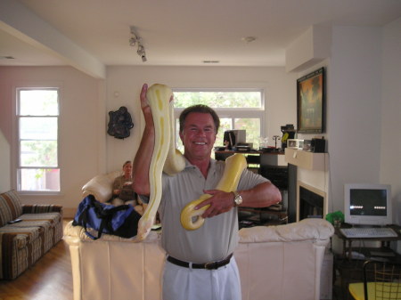 son Greg's snake
