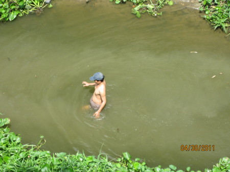 behind my apartment a viet fisherman