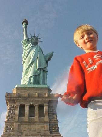 JJB at the Statue of Liberty - 2005