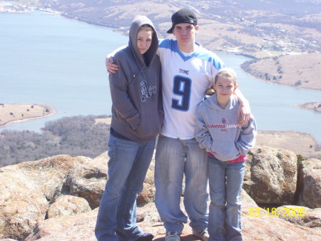 Ashley, Joey, and Alisha on Mt. Scott