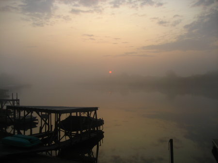 sunrise view from my patio window