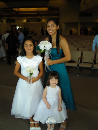 Marisa's wedding day!  My girls!