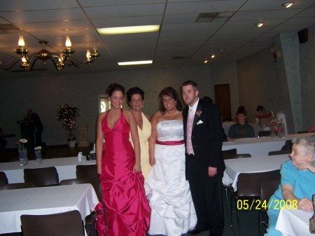My family at my daughters wedding in May 08