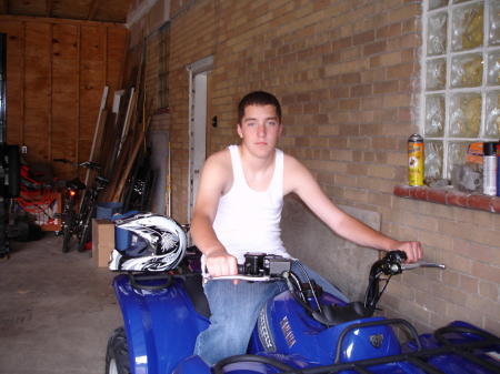 Zack and his new 4 wheeler