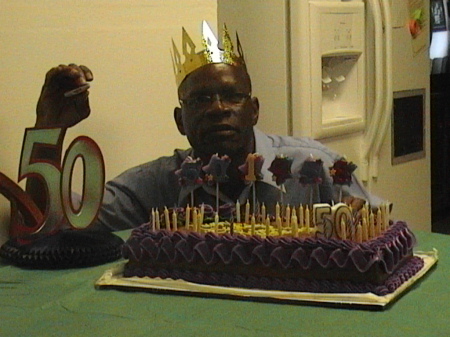 Me,my cake and 50 candles