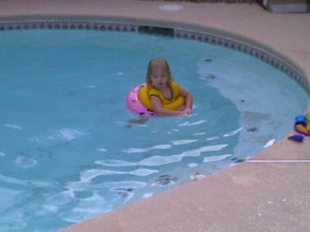 Bella My Granddaughter in my pool