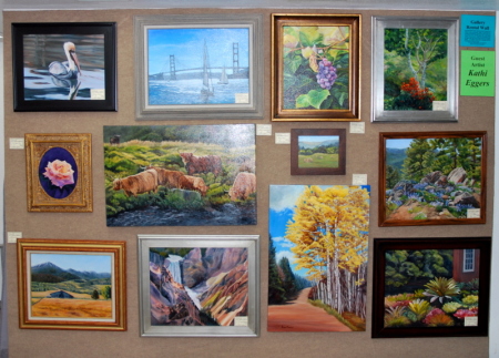 My paintings at art show last summer