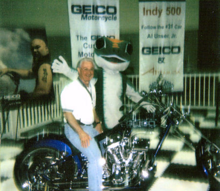 Jerry on a custom bike