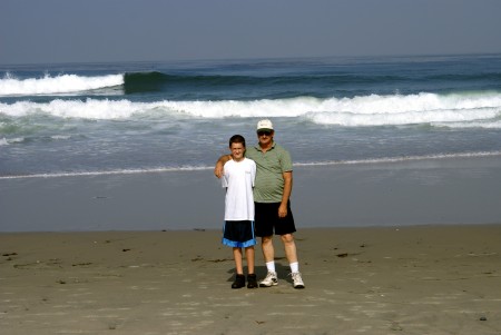 Husband Rick & Son Wes in CA