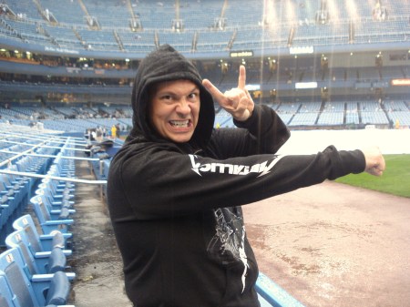 last game at yankee stadium...in the rain